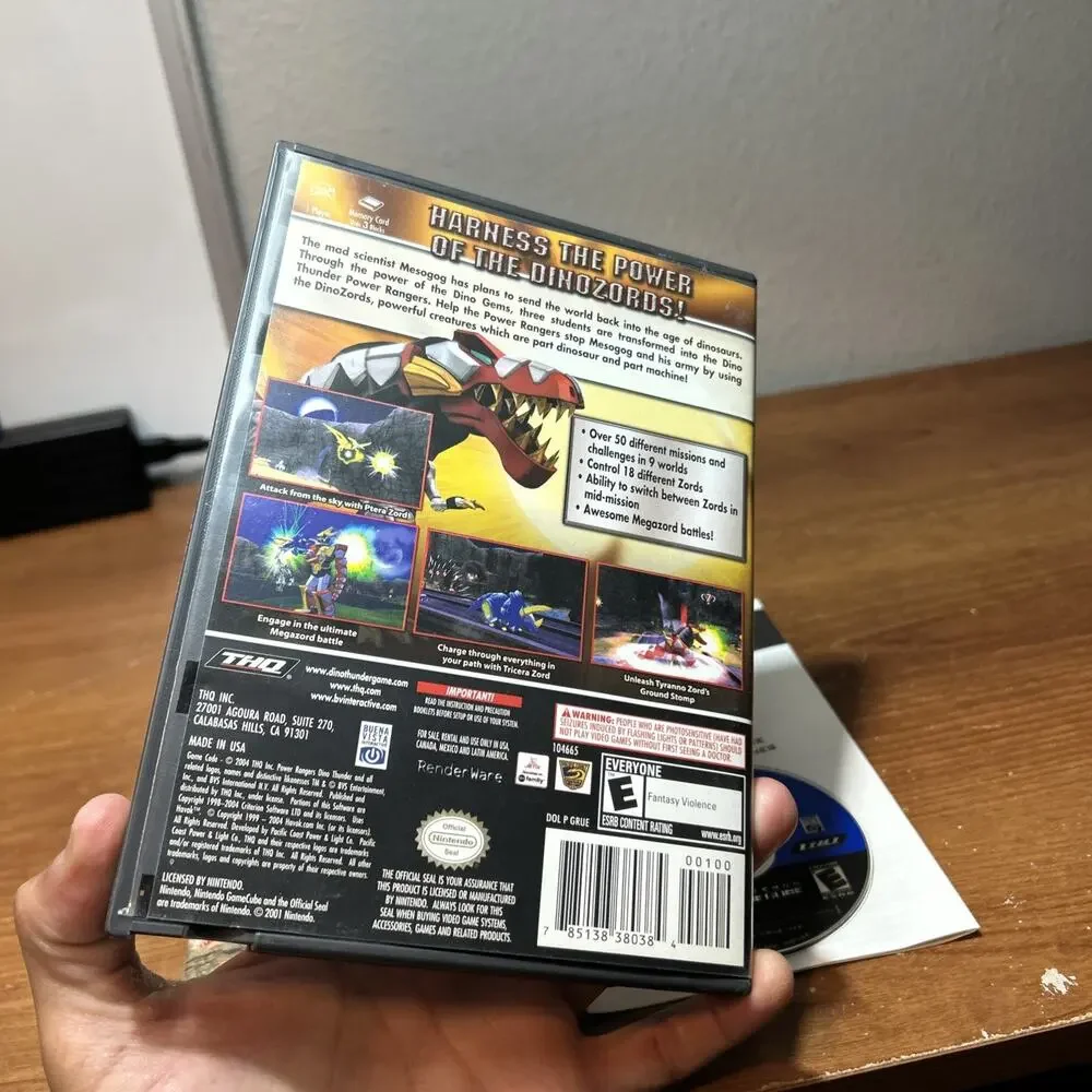 Power Rangers: Dino Thunder (Nintendo GameCube, 2004) CIB